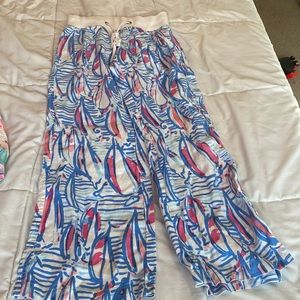 Lilly Pulitzer the beach pant size small.